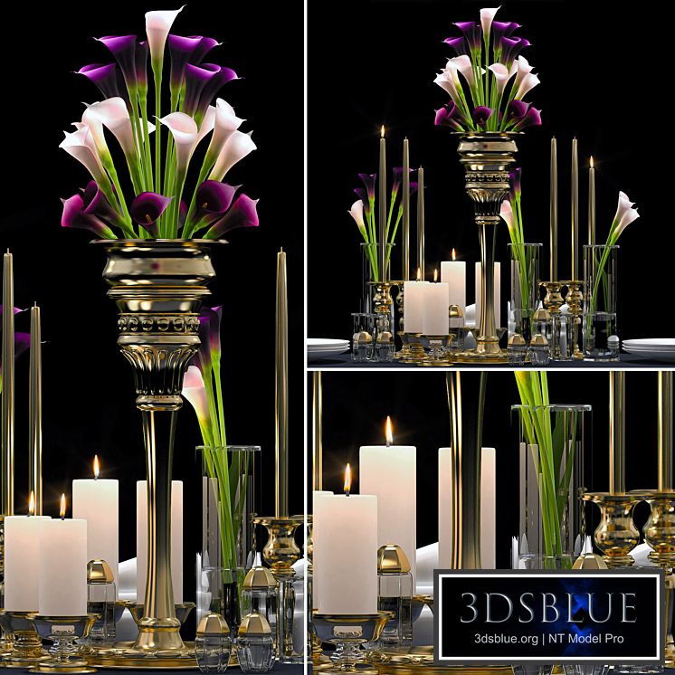 DECORATIVE FLOWER VASE SET
