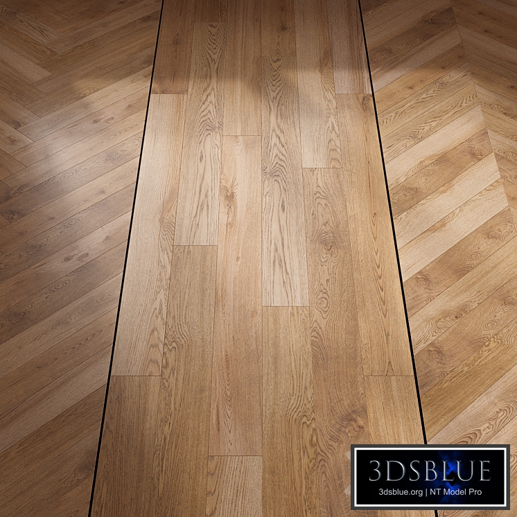 Straw oak parquet
