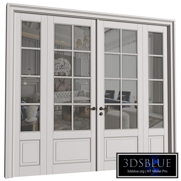 Doors in classical style.Exterior Modern French Doors