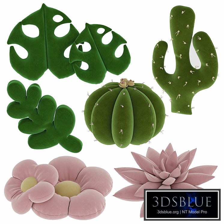 Set of decorative pillows for a children&#39;s room