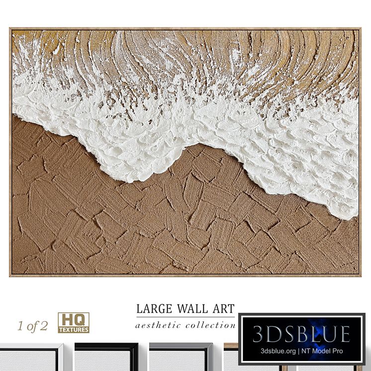 Large Panoramic Relief Plaster Wall Art C-837