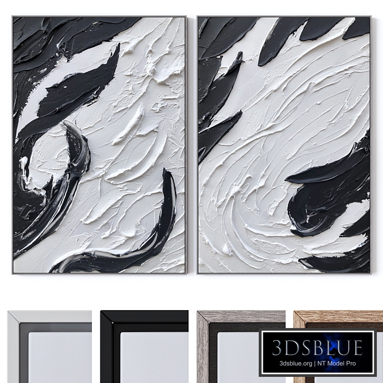 Set of large wall paintings 2563