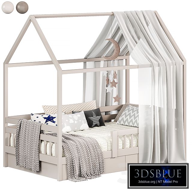 Bed house Special made of birch