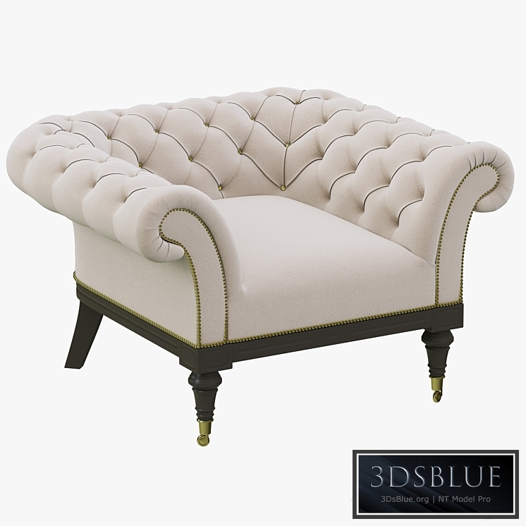 Restoration Hardware Islington Chesterfield Upholstered Chair