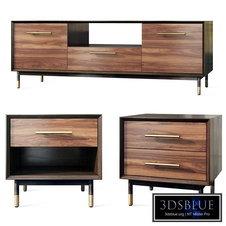 Chest of drawers and bedside table Impala ACWD