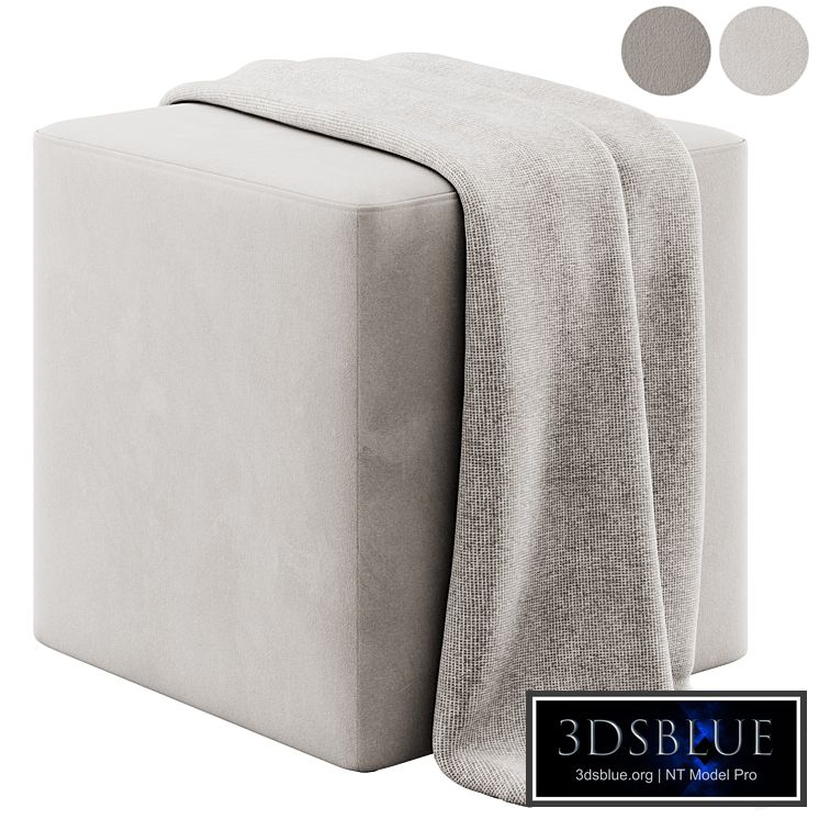 Square pouffe by Irocodesign