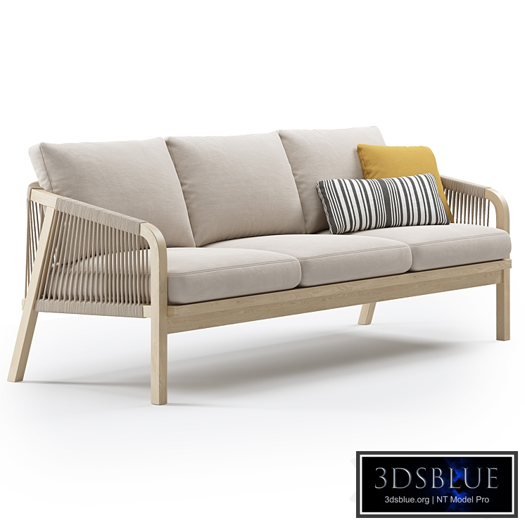 Outdoor Garden Woven Lounge 3 seater Sofa by Kettler