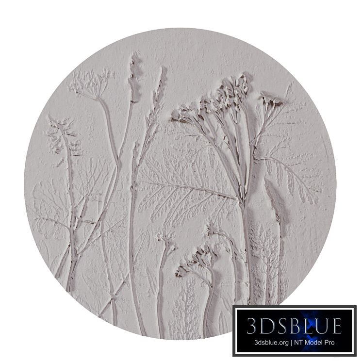 Decorative panel Tanacetum. Gips Fix.