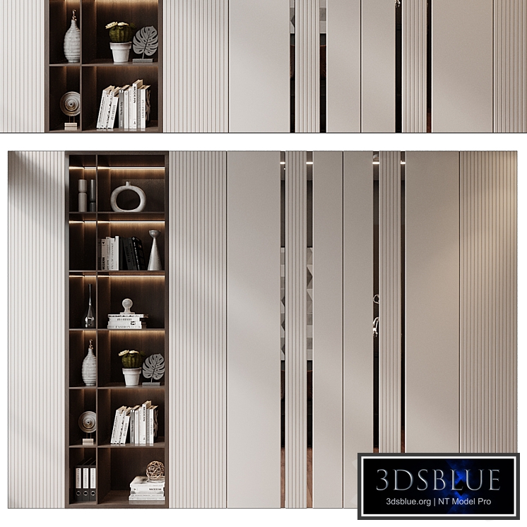 Modern luxury wooden bookshelf GHS-2398