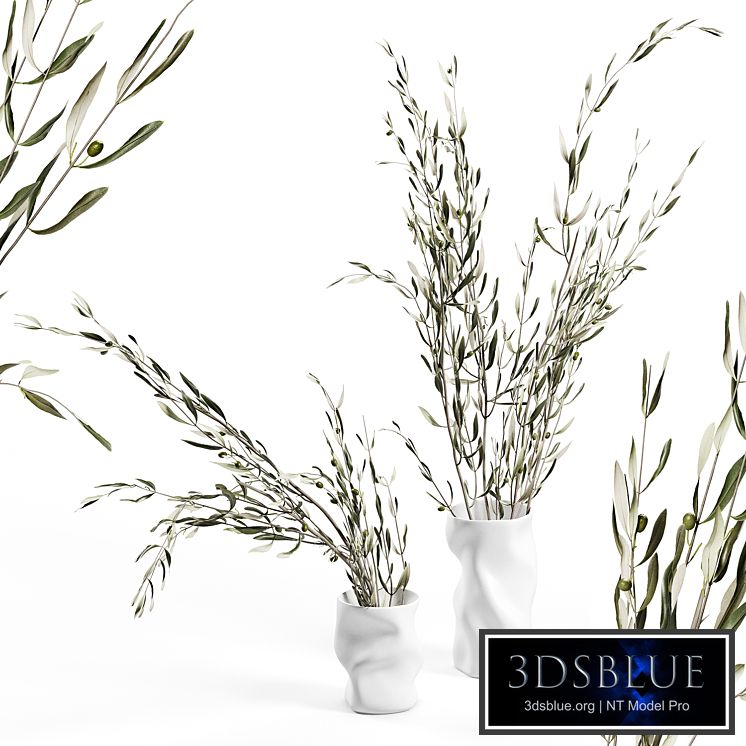 Collapse vase by Menu with branches