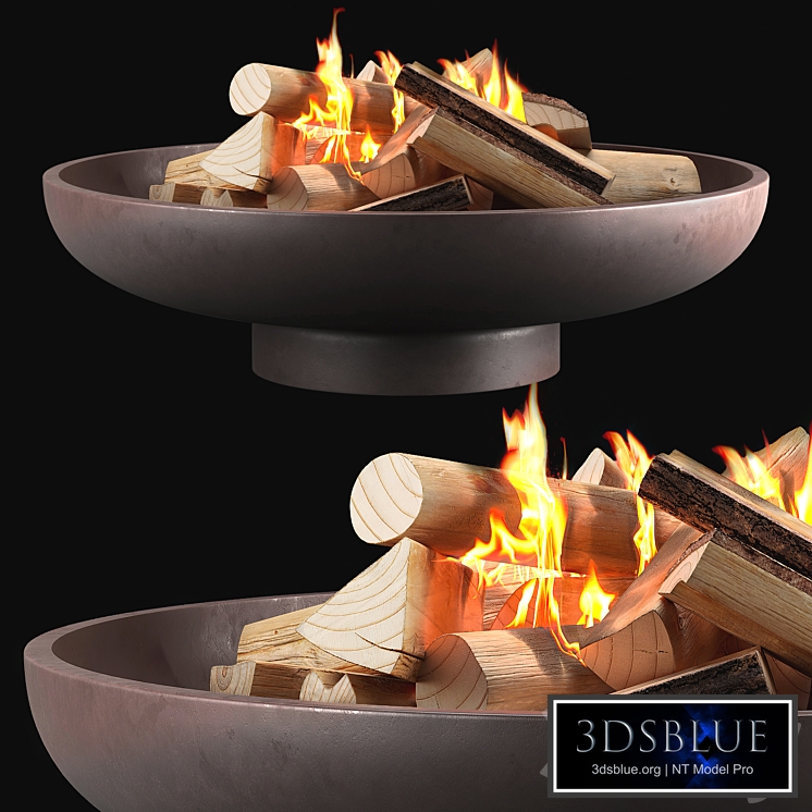 CB2 Form Cement Fire Pit