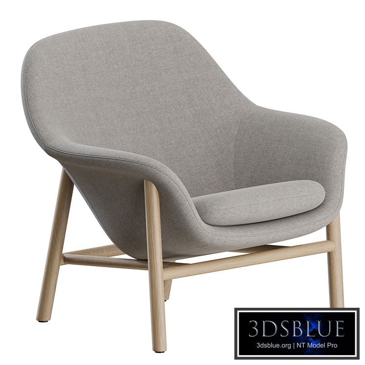 Drape Lounge Chair Wood by Normann Copenhagen