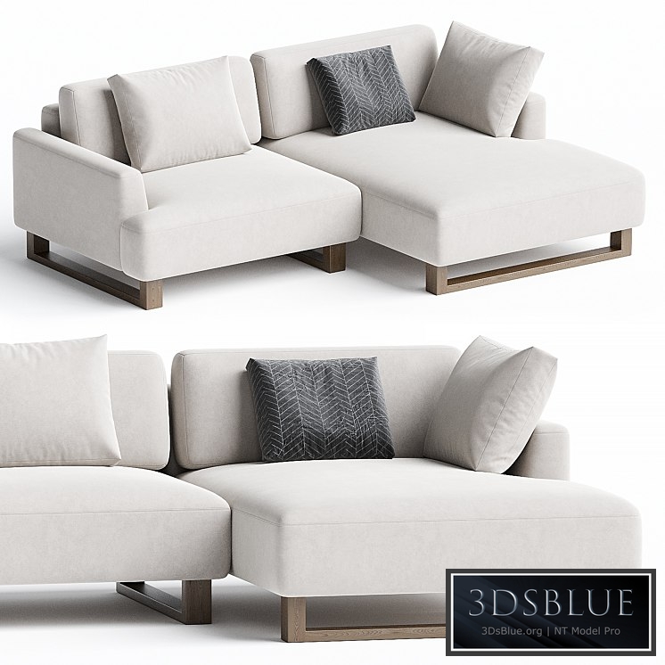Onte Corner sofa Bucle White