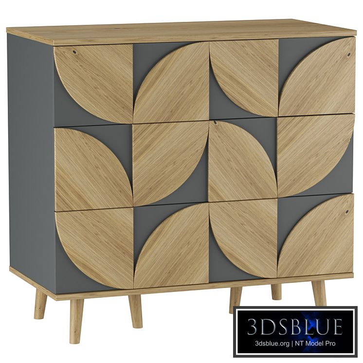 Chest of drawers Modern-1 Gray