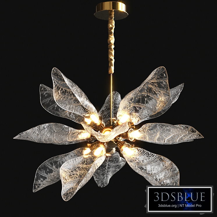 Walnut Leaf Chandelier