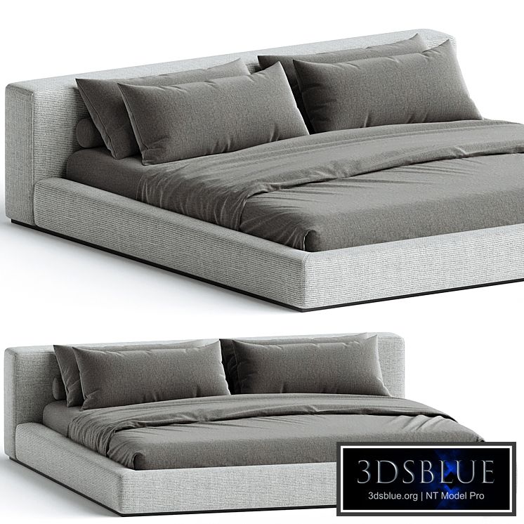 Groundpiece bed by Flexform