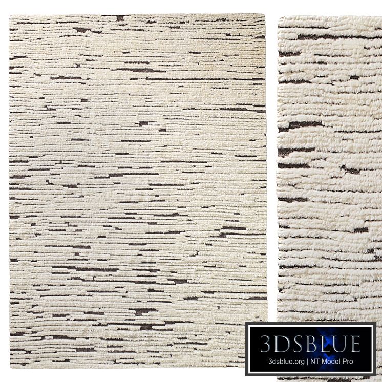 MORSE WOOL RUG Ivory Charcoal