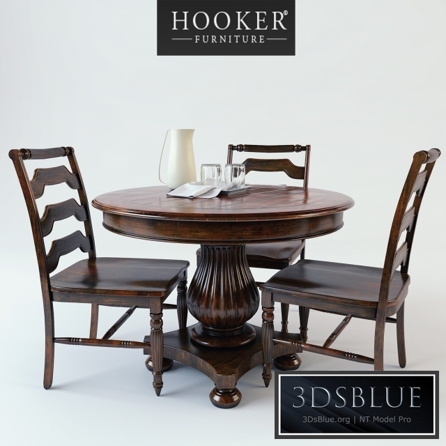 Round Pedestal Dining Table, Hooker Furniture