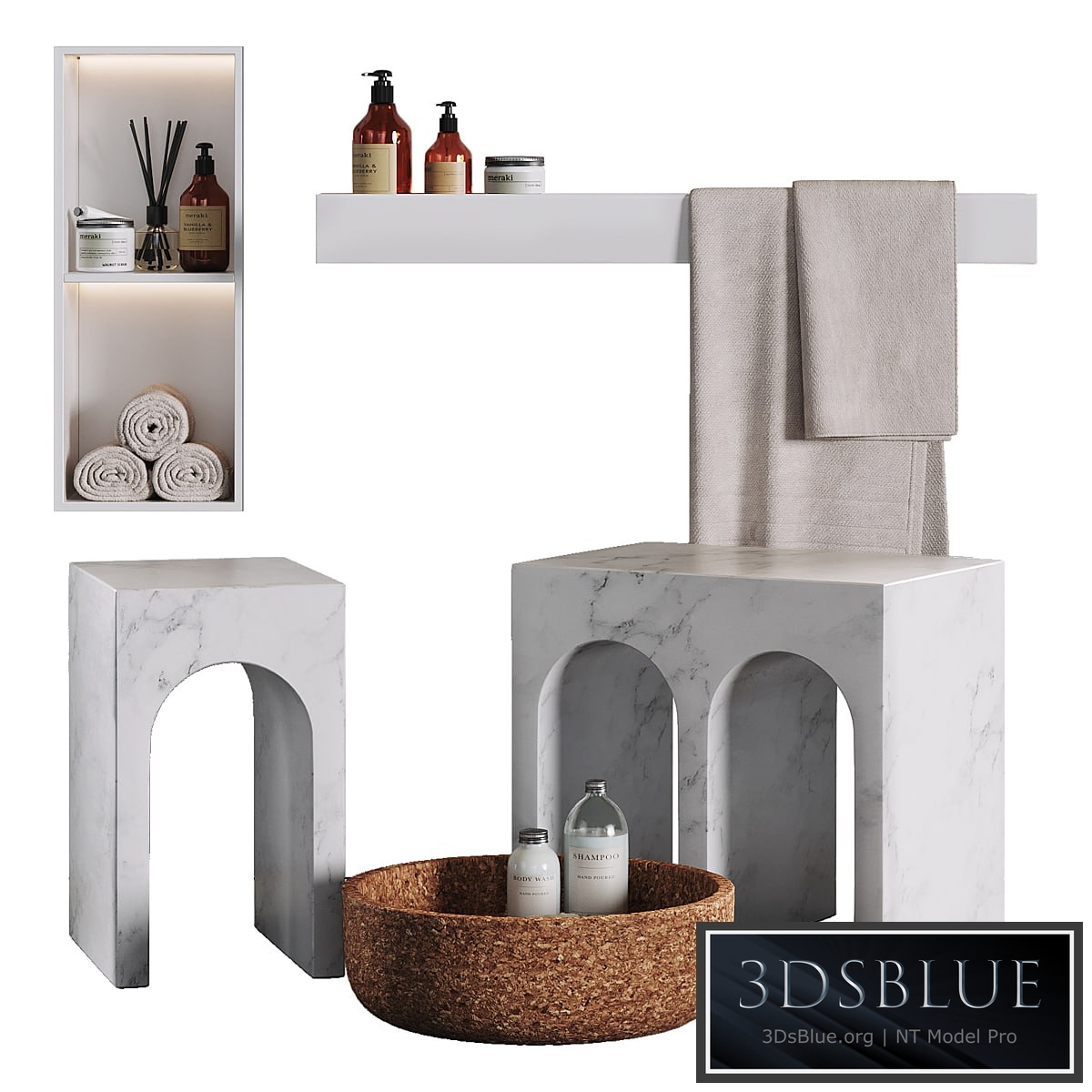 Decorative bathroom set Antonio Lupi Design