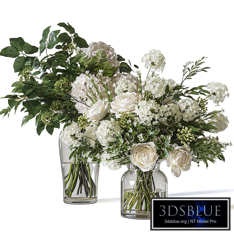 Flower Set 060 Hydrangea Rose