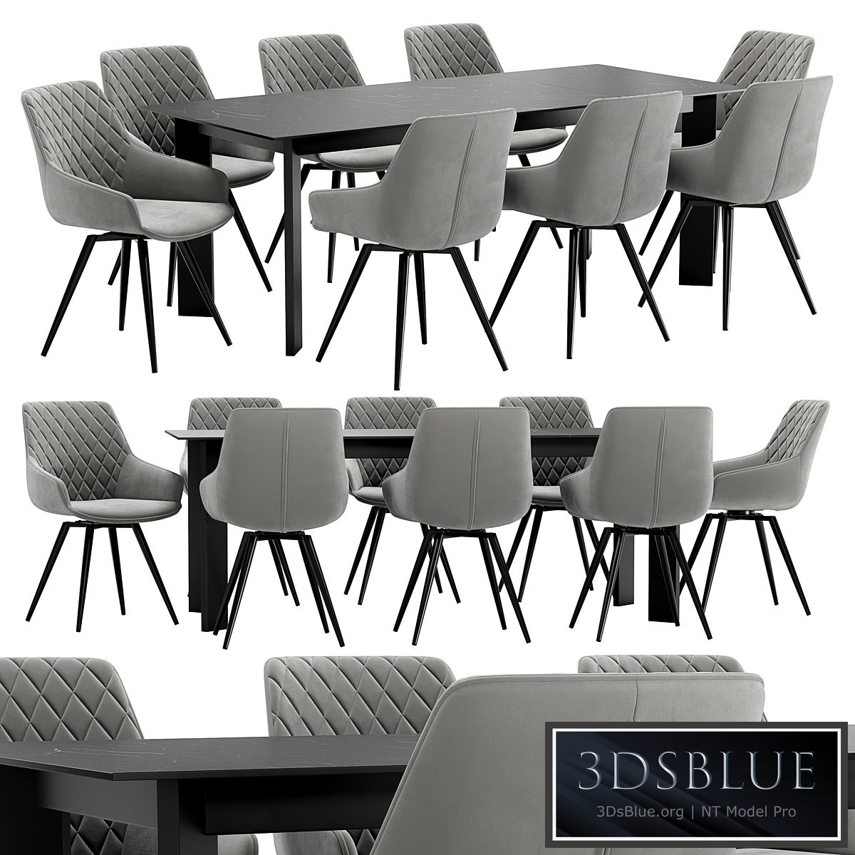 Seoul Dining Chair and Track Table