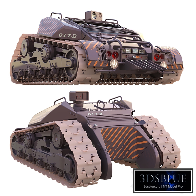 Tractor on caterpillars