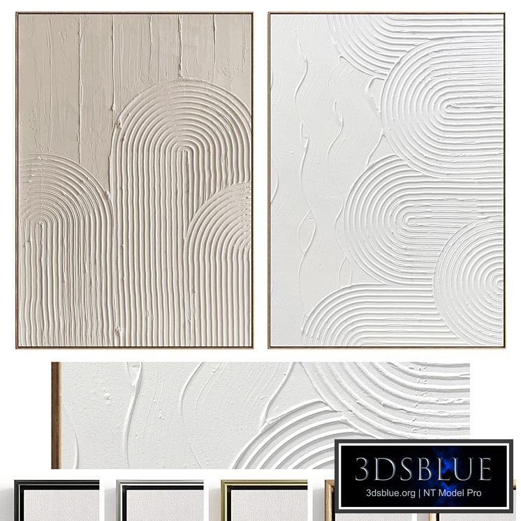 Plaster Two Photo Frames T-478