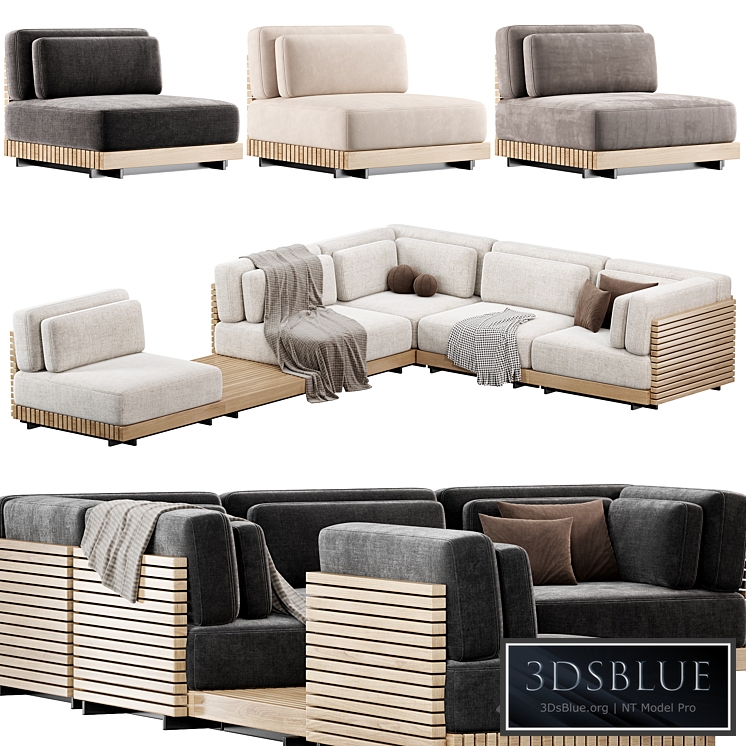 The Caicos Outdoor Sofa by design-milk, Modular sofa