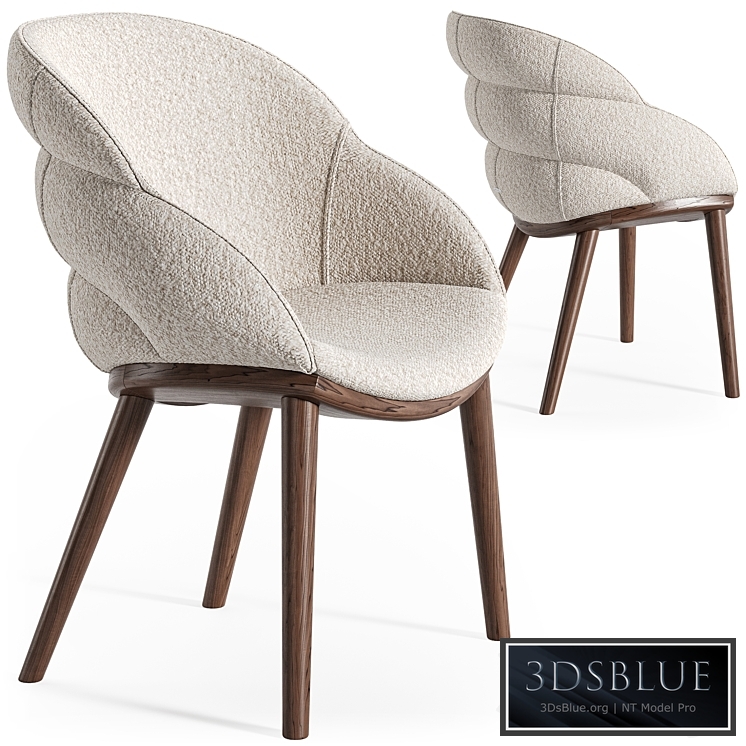Cattelan Italia Camilla wood armchair