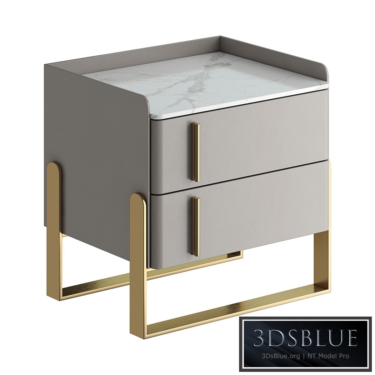 Light luxury bedside table