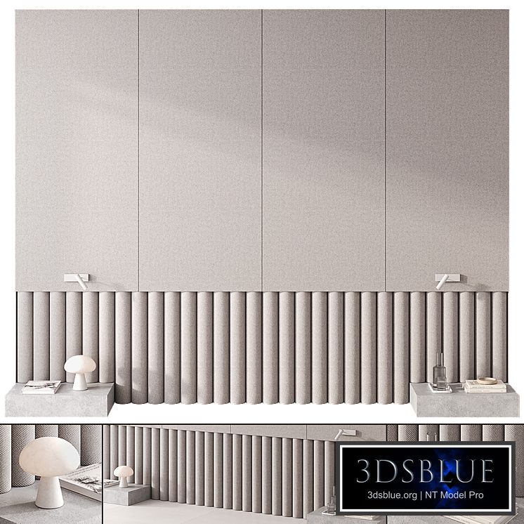 Bedroom headboard with Obello Table Lamp