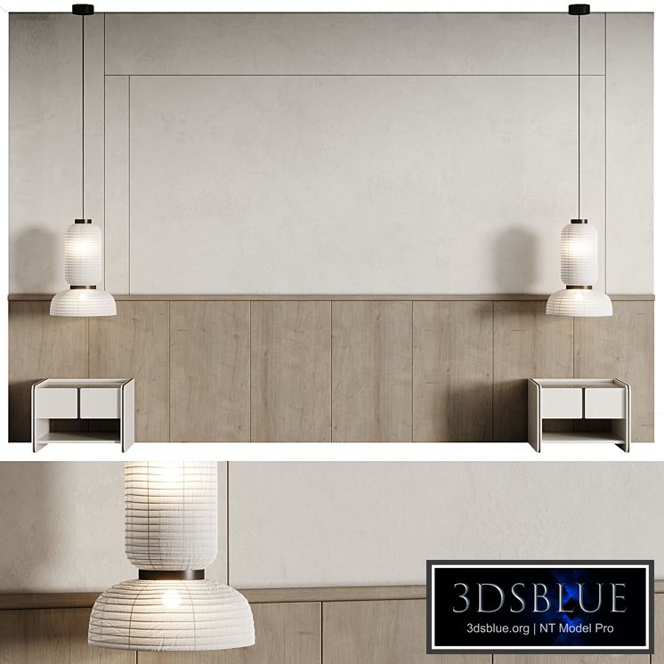 Wall composition Bedroom Headboard 006