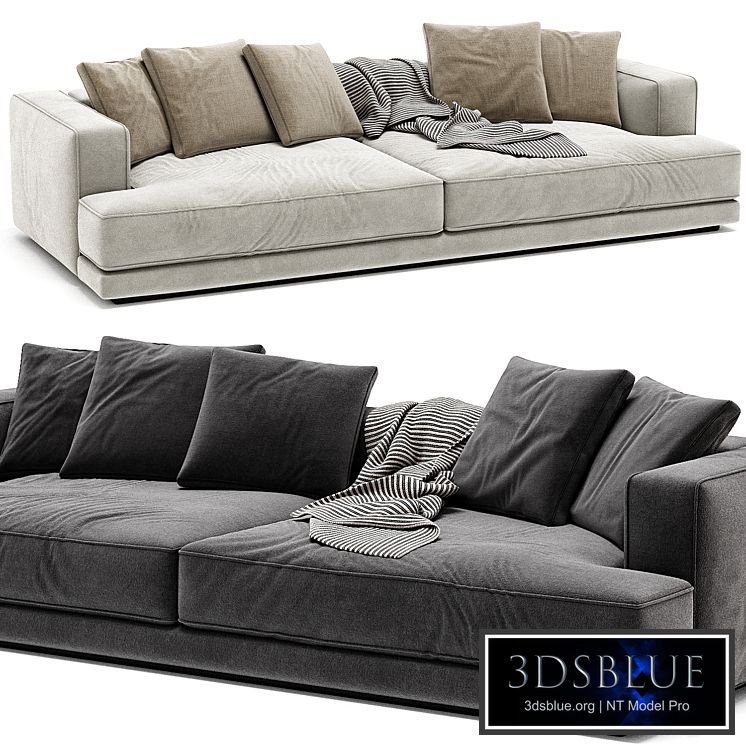 AUGUSTO Fabric Sofa By Molteni