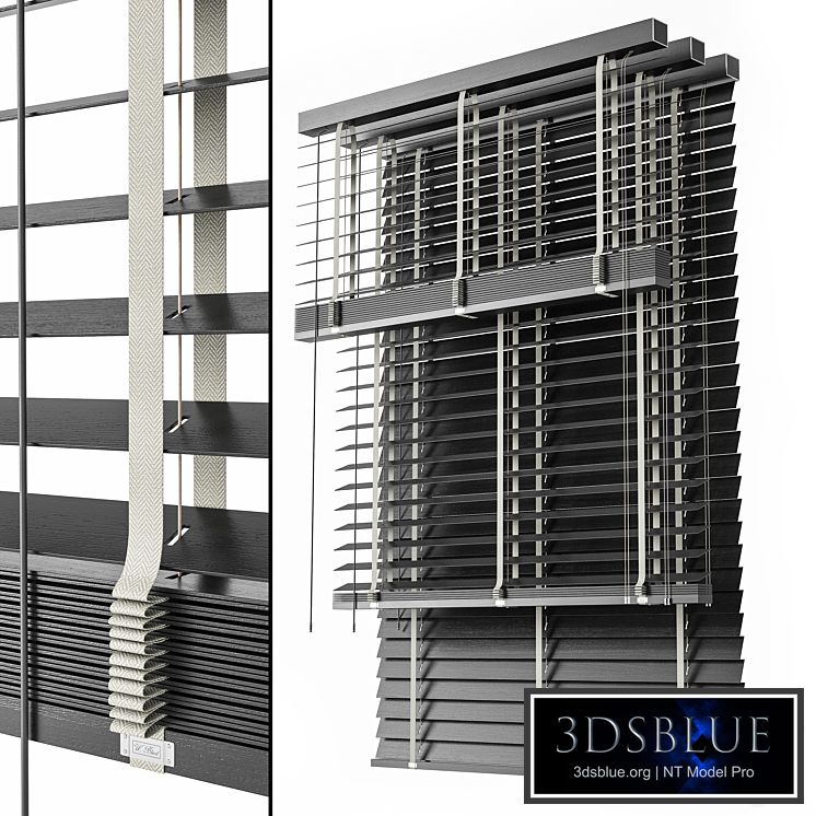 Wooden Blinds Set 09