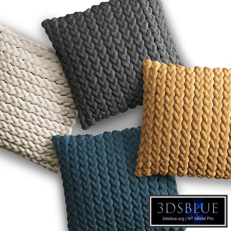 Braided Jersey Pillow Cover