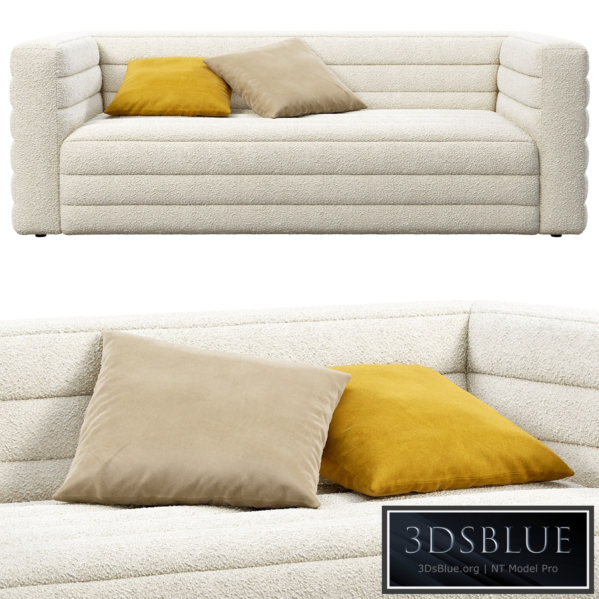 CB2 Strato Boucle Sofa
