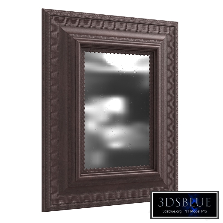 Antique Flemish Ebonized Mirror - Belgium 18th Century