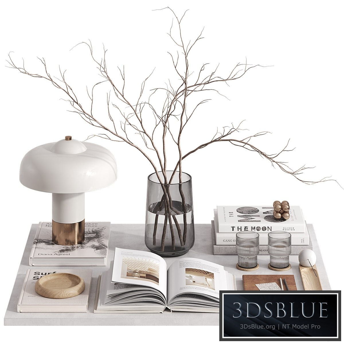 Decorative set with Giovanni Table Lamp