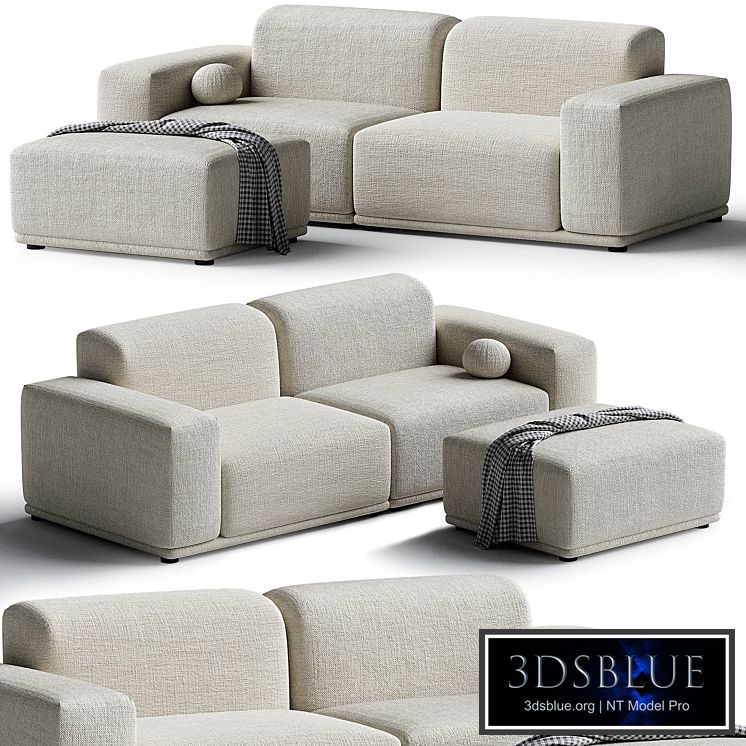 Milan 3 Seater Sofa with Ottoman