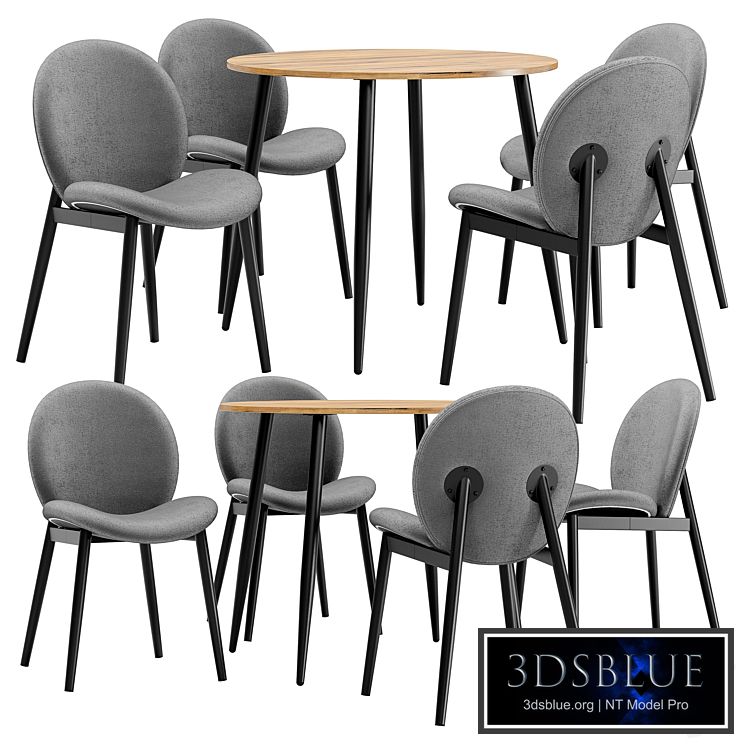 Dining chair Tiole and table Uranus