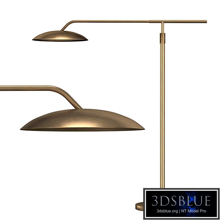 ASHER FLOOR LAMP - ANTIQUED BRASS