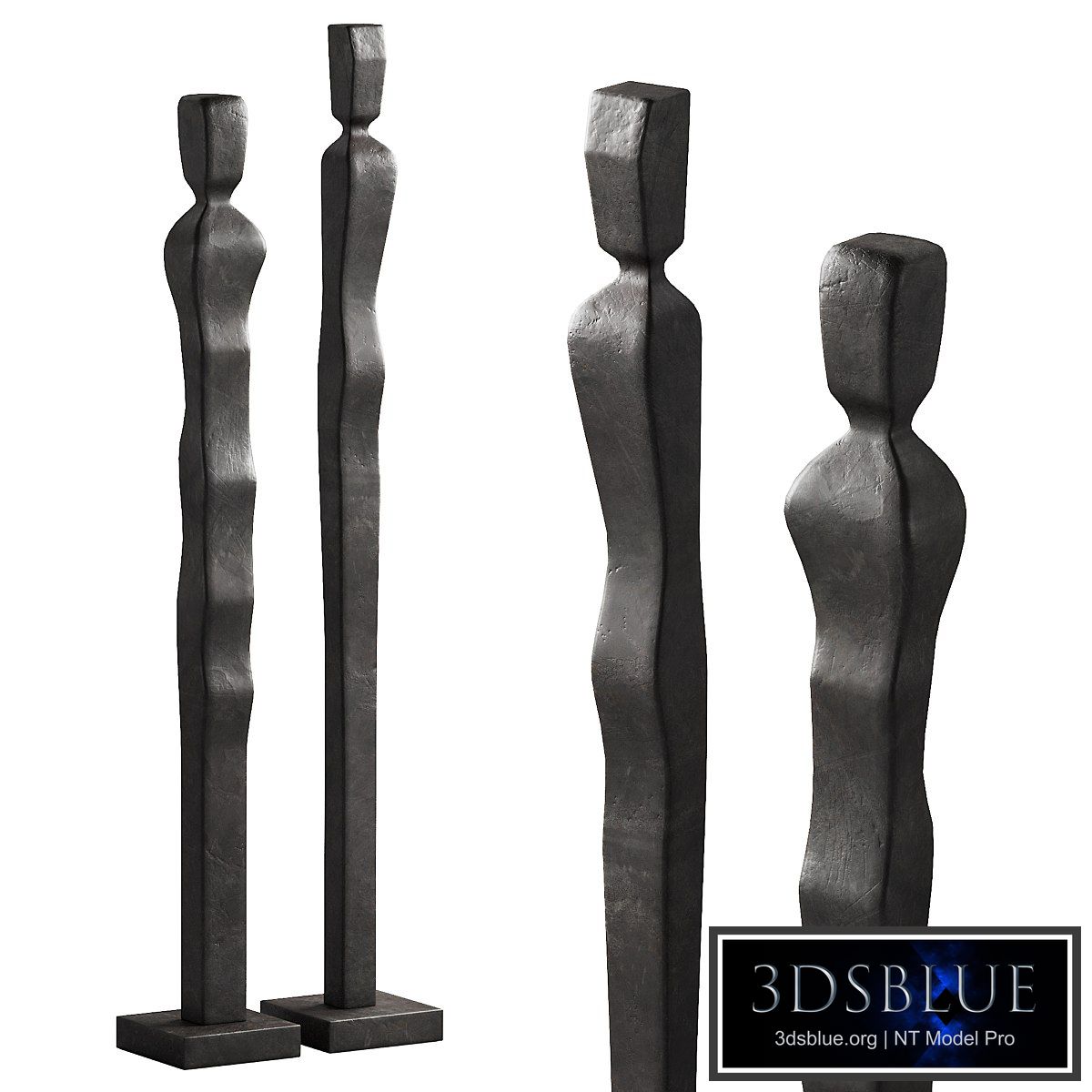 333 interior sculptures 09 abstract figures of people bronze P02