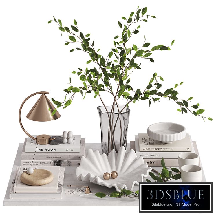 Decorative set with Meridian Lamp