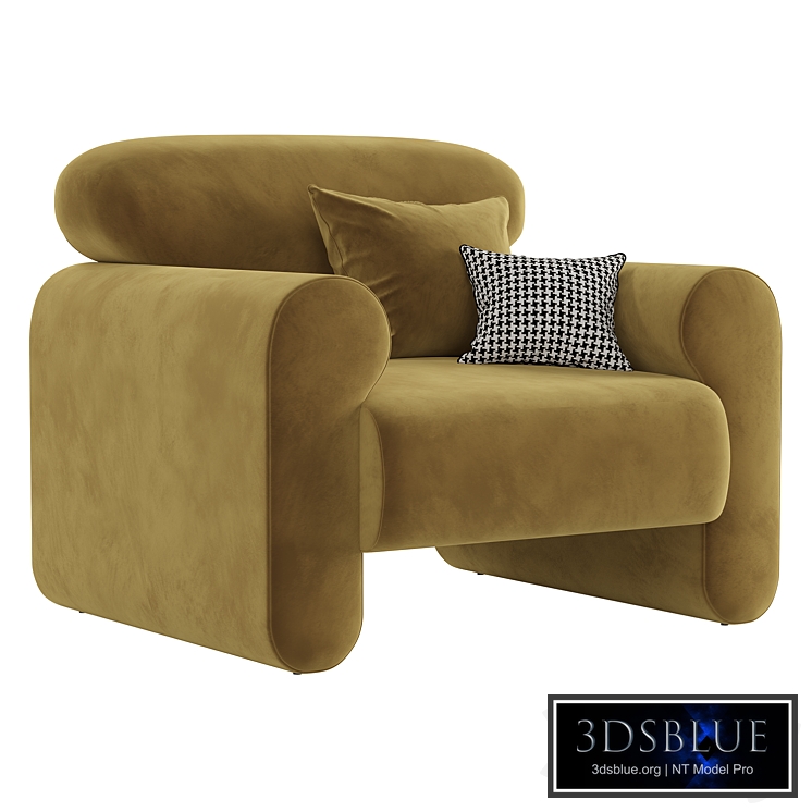 Gala Reverse Roll Arm Chair