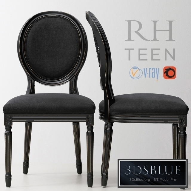 RH / VINTAGE FRENCH SEQUIN DESK CHAIR