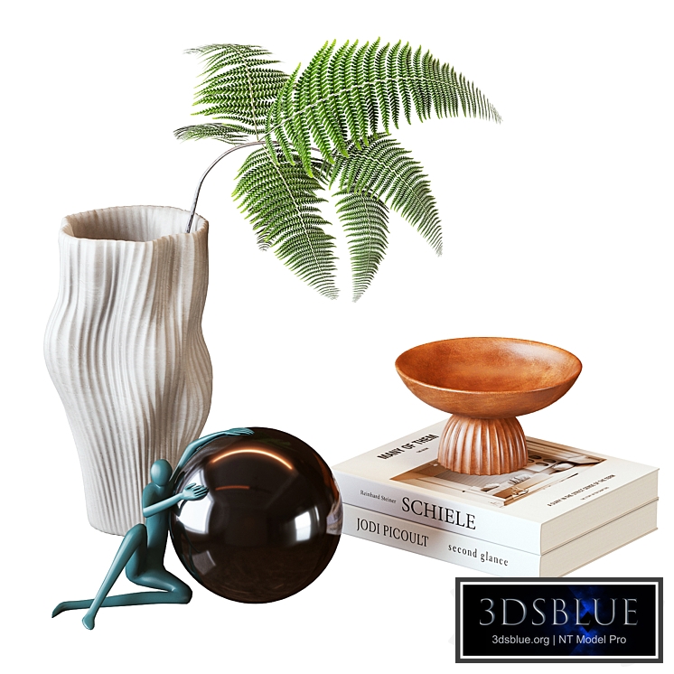 Vase and Plant Decorative Set &small sculpture