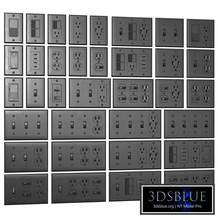 Bestten US wall switch and sockets