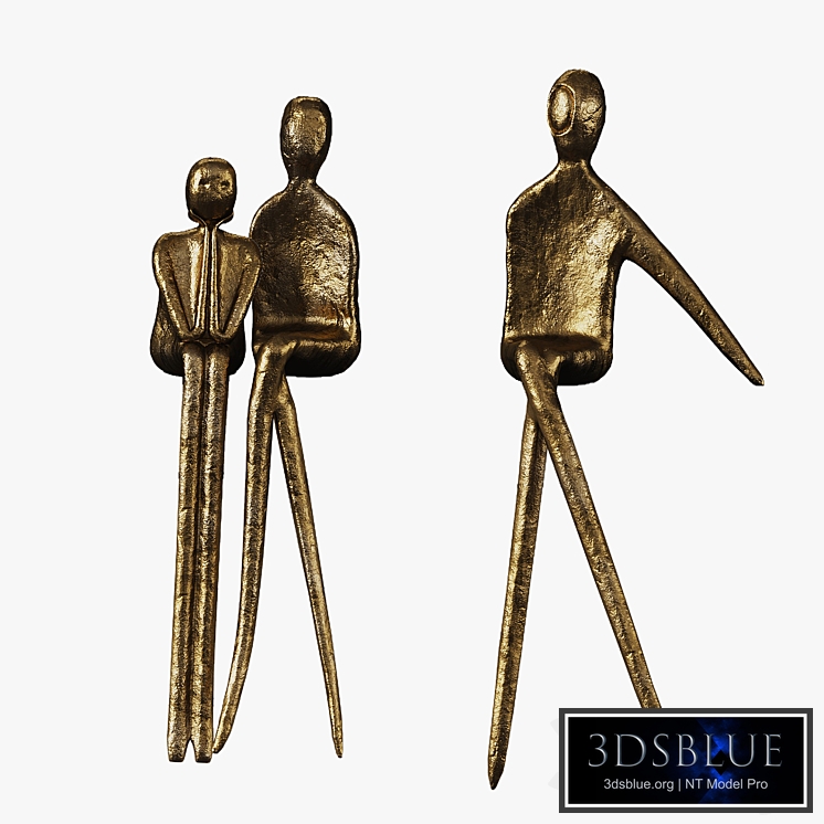 three people sculpture