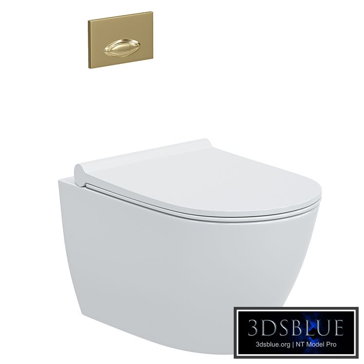 Wall hung toilet bowl BOCCHI Venezia 1295-001-0129 white, with microlift