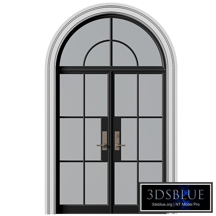 Entrance street arched Doors in Art Deco style.Entrance to the house.Front Door.Arched Opening Window.Outdoor Entrance classic door.External Doors. Exterior Door.Street Doors